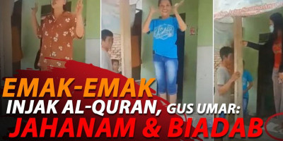 VIRAL, 4 EMAK-EMAK BERSUMPAH DENGAN INJAK AL-QURAN