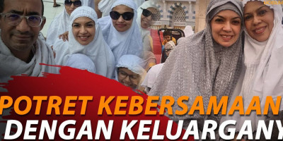 Penampilan Najwa Shihab Saat Umrah