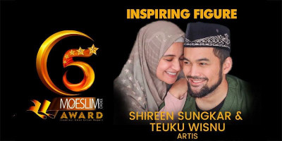 Teuku Wisnu & Shireen Sungkar Pemenang MC Award 5 Kategori Inspiring Figure