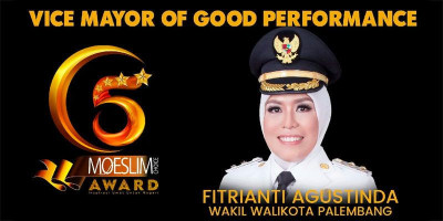 Fitrianti Agustinda Pemenang MC Award 5 Kategori Vice Mayor Good Perfomance