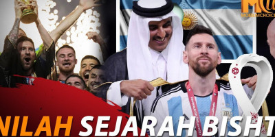 Emir Qatar Kenakan Jubah Bisht untuk Messi