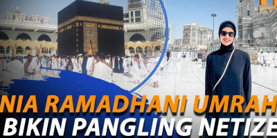 Tampil Berhijab, Nia Ramadhani Panen Doa Saat Umrah