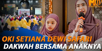 Oki Setiana Dewi Safari Dakwah Ditemani Anaknya