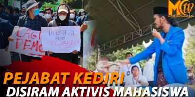 Aktivis PMII Kediri Guyur Pejabat Dengan 